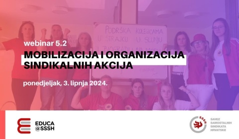 Webinar – Mobilizacija i organizacija sindikalnih akcija