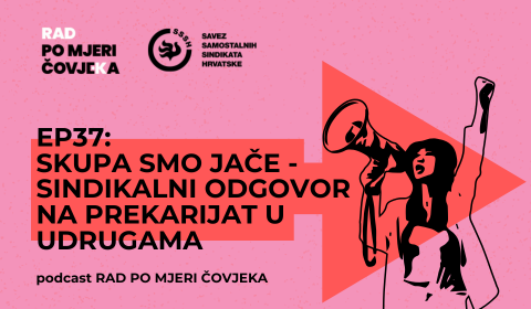 Podcast Rad po mjeri čovjeka EP37: SKUPA smo jače - sindikalni odgovor na prekarijat u udrugama
