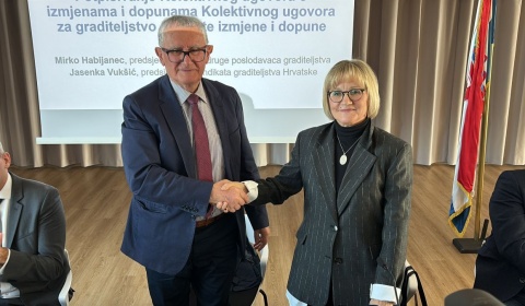 Potpisane IX. Izmjene i dopune Kolektivnog ugovora za graditeljstvo