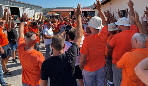 Spontana obustava rada u Ceste Šibenik d.o.o.