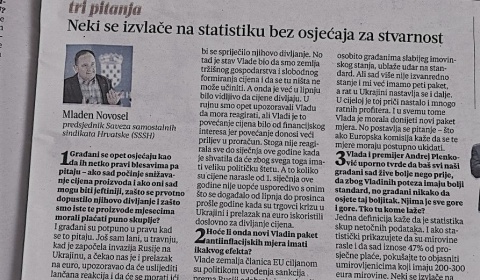 Novosel: Neki se izvlače na statistiku bez osjećaja za stvarnost