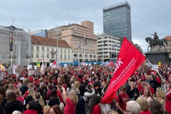 Prosvjed radnica i radnika zaposlenih u predškolskom odgoju