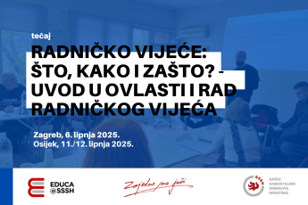 Tečajevi za članove radničkih vijeća - lipanj 2025.