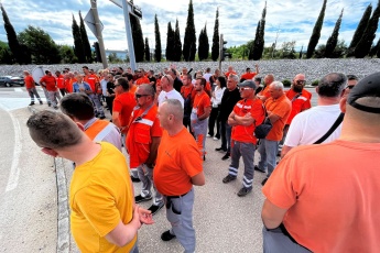 Štrajk radnika tvrtke CESTE ŠIBENIK d.o.o.
