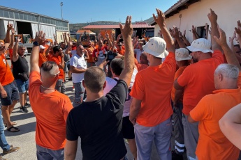 Spontana obustava rada u Ceste Šibenik d.o.o.