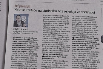 Novosel: Neki se izvlače na statistiku bez osjećaja za stvarnost