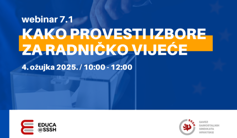 Webinar: Kako provesti izbore za radničko vijeće