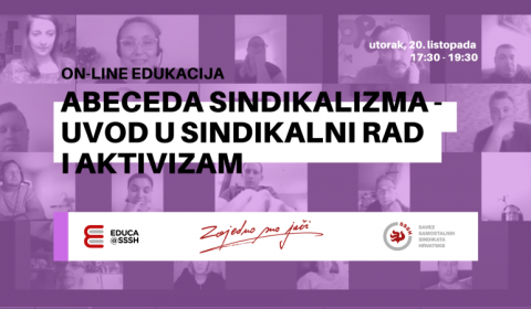 Prijavite se na on-line edukaciju “Abeceda sindikalizma – Uvod u sindikalni rad i aktivizam”