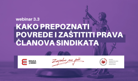 Webinar 3.3: Kako prepoznati povrede i zaštititi prava članova sindikata