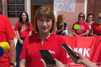 Prvi dan štrajka radnica u dječjem vrtiću u Biogradu na Moru
