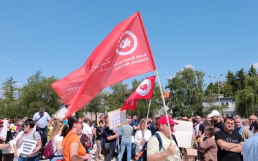 Protest of public transport workers, June 9, 2022.