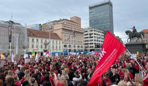 Prosvjed radnica i radnika u sustavu predškolskog obrazovanja