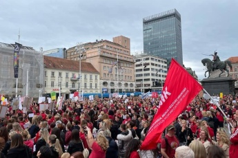 Prosvjed radnica i radnika u sustavu predškolskog obrazovanja